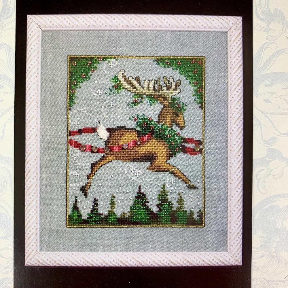 New Sealed Nora Corbett Mirabilia Cross Stitch Blitzen Christmas Eve Couriers